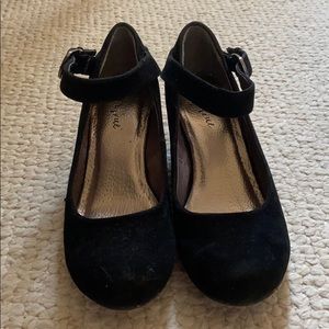 Diba True black mary jayne wedges.